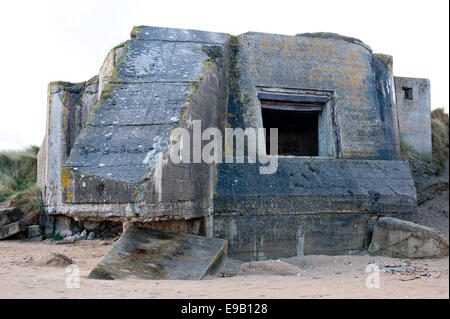 Utah Beach est l'une des cinq plages du débarquement dans le débarquement en Normandie le 6 juin 1944, au cours de la Seconde Guerre mondiale. L'Utah est situé sur t Banque D'Images