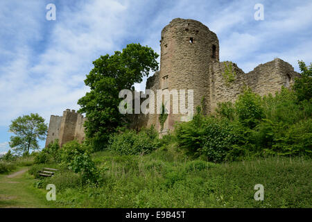 Ruines du 11e siècle, le château de Ludlow Ludlow, Shropshire, Angleterre, Royaume-Uni. L'Europe Banque D'Images