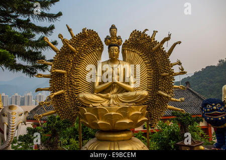 10 000 Bouddhas Monastery, Hong Kong Banque D'Images