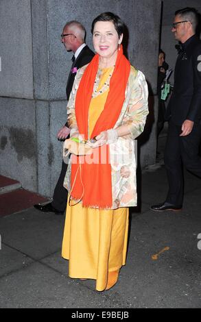 New York, NY, USA. 23 Oct, 2014. Isabella Rossellini au niveau des arrivées pour le Fashion Group International (FGI) 31e Nuit des Etoiles 'LES ACTEURS', Cipriani Wall Street, New York, NY, le 23 octobre 2014. Credit : Gregorio T./Binuya Everett Collection/Alamy Live News