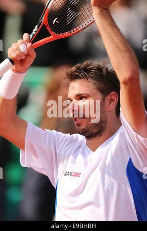 ATP World Tour Masters 1000 - Final comprend : Stanislas Wawrinka Où : Monte Carlo Quand : 20 Avr 2014 Banque D'Images