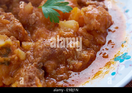 Goulash hongrois traditionnels. close up Banque D'Images