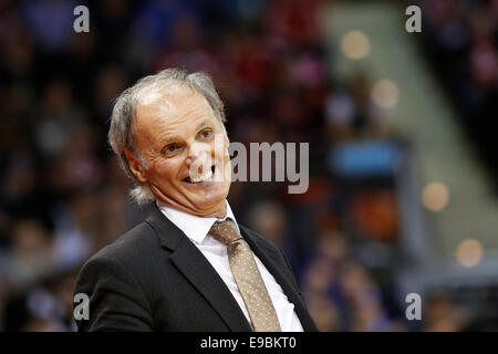 Munich, Allemagne. 23 Oct, 2014. Dusko Ivanovic (Headcoach Panathinaikos Athènes), en mode portrait. FC Bayern Munich vs Panathinaikos Athènes. Dpa : Crédit photo alliance/Alamy Live News Banque D'Images