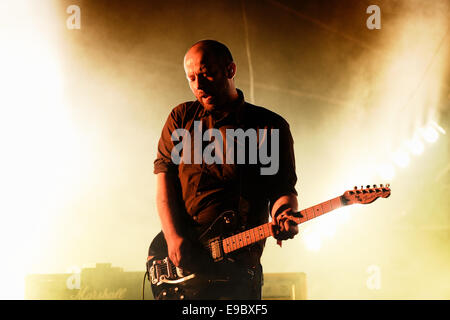 BARCELONA - 30 MAI : Mogwai (groupe de post-rock instrumental de l'Écosse) effectue par Heineken Primavera Sound Festival 2014. Banque D'Images