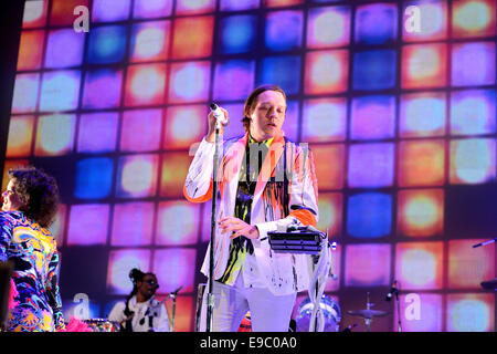 BARCELONA - 29 MAI : Arcade Fire (indie rock) effectue par Heineken Primavera Sound Festival 2014 (PS14). Banque D'Images