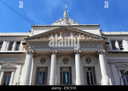 La façade principale de l 'Economie'. Buenos Aires, Argentine. Banque D'Images