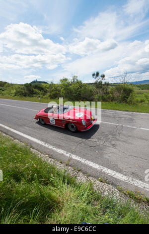 Oldtimer, Voiture, Mille Miglia, 1000 Miglia, 2014, Toscane Banque D'Images