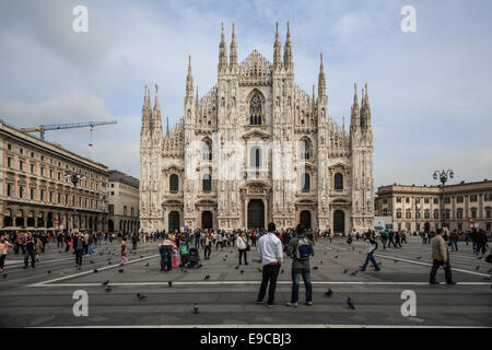 La Piazza del Duomo, Milano, Italie Banque D'Images