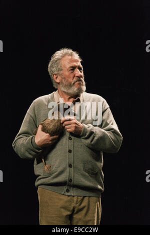 Richard Piper que Ekdal dans "le canard sauvage" au Barbican. Banque D'Images