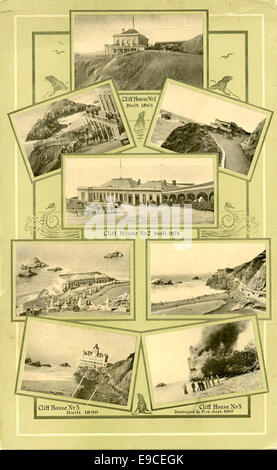 Menu, Cliff House, San Francisco [retour] Banque D'Images