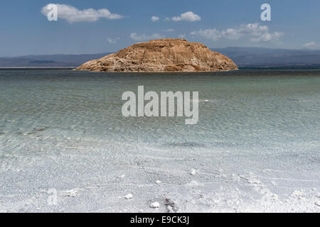 Le lac Assal, Djibouti Banque D'Images