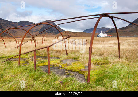 Camasunary, un emplacement à distance près de Elgol sur l'île de Skye. Couleurs d'automne dans le paysage de landes. Banque D'Images