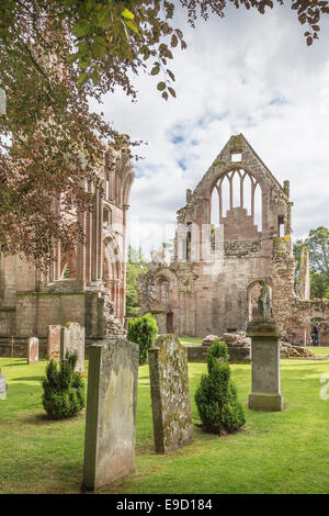 Abbaye de Dryburgh près de St Boswells dans les Scottish Borders. Banque D'Images