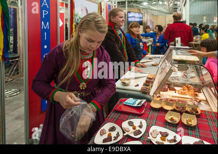 Le Lingotto Fiere, Turin, Italie. 25 octobre, 2014. Le Salone del Gusto e Terra Madre - stand Suède Crédit : Realy Easy Star/Alamy Live News Banque D'Images