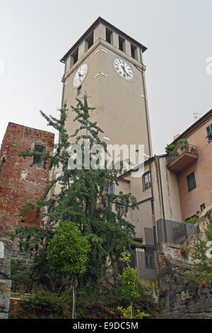 Torre del Brandale tour de l'horloge, Savone, ligurie, italie Banque D'Images