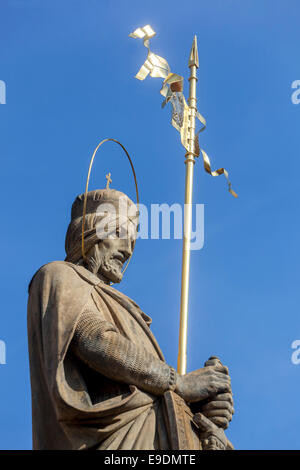 Statue de Saint Venceslas à Stara Boleslav, République Tchèque Banque D'Images