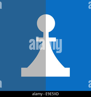 Pièce blanche dans un style plat Banque D'Images