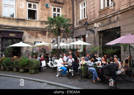 Café Camelot, Cracovie Banque D'Images