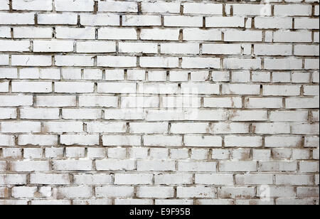 Vintage white brickwall Banque D'Images