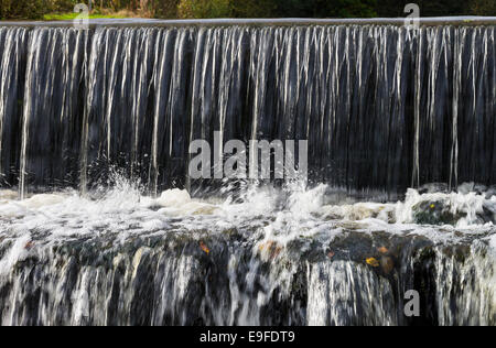 La Cascade dans le parc de Cannon Hall Country Park, près de Cawthorne Barnsley South Yorkshire England UK Banque D'Images