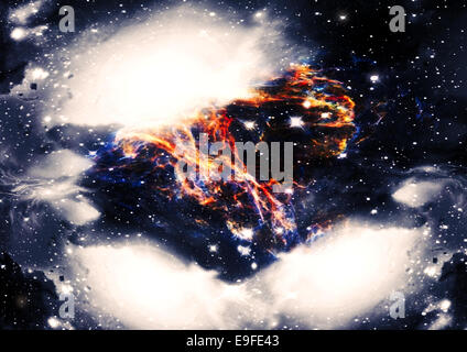 Space stars et nebula Banque D'Images