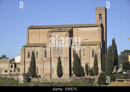 San Domenico Basilic (Sienne) Banque D'Images