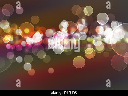 Colorful bokeh abstract Banque D'Images