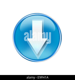 bouton Download Banque D'Images