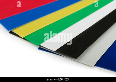 Nuancier de couleurs en plastique Banque D'Images