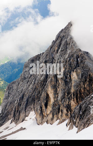 Mont Marmolada, dans le nord-est de l'Italie. La plus haute montagne des Dolomites Banque D'Images
