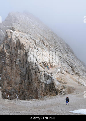 Mont Marmolada, dans le nord-est de l'Italie. La plus haute montagne des Dolomites Banque D'Images