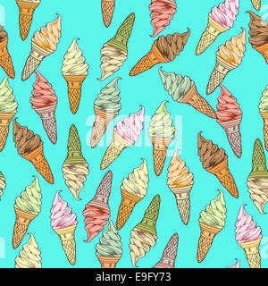 Motif de la crème glacée Banque D'Images
