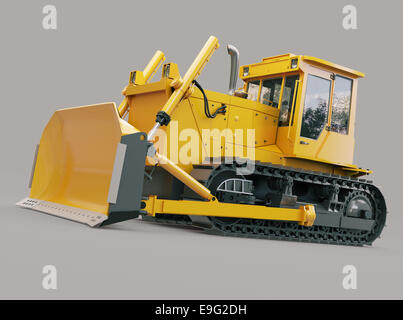 Bulldozer chenillé lourd Banque D'Images