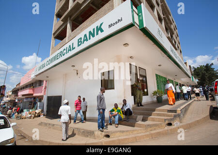 Banque Extérieure à Moshi, Tanzanie, Afrique de l'Est. Banque D'Images