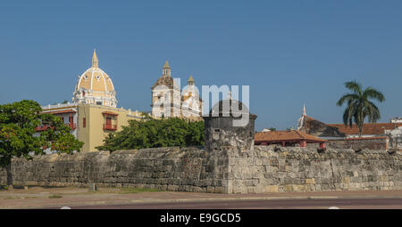 Ville fortifiée de Carthagène, Colombie Banque D'Images