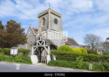 L'église Holy Trinity à l'Ouest, Lulworth Purbeck, Dorset, England, UK Banque D'Images