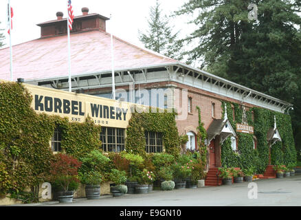 Korbel Winery, Sonoma Valley, Californie Banque D'Images