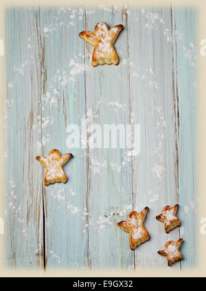 Des biscuits sur la table en bois. Selective focus Banque D'Images