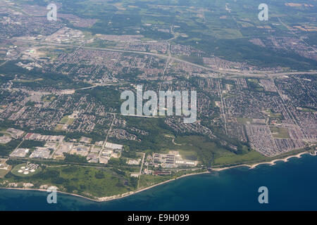 Vue aérienne de Scarborough, Ontario, Canada Banque D'Images