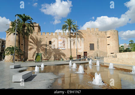 Musée historique et archéologique, palais de ville mauresque, Elche, Province d'Alicante, Espagne Banque D'Images