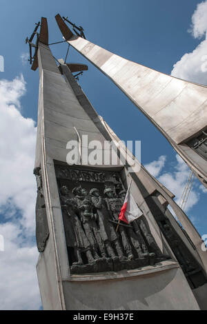 Monument aux morts de Solidarność ouvriers de chantier naval de 1970, Gdansk, Pologne, Voïvodie de Banque D'Images