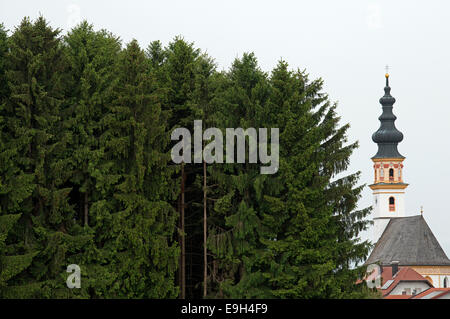 Église Saint-Paul, Saint Leonhard am Inzell, Bavière, Allemagne. Banque D'Images