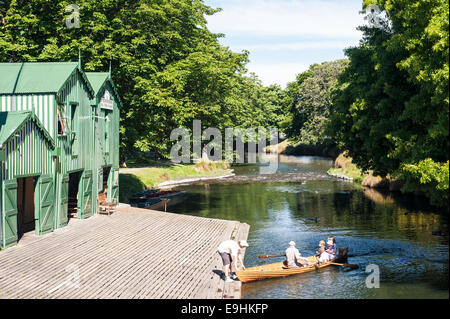 La rivière Avon, Christchurch, Nouvelle-Zélande Banque D'Images