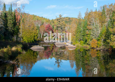 Automne Paysage Parc Doncaster Sainte-adèle laurentides Québec Banque D'Images