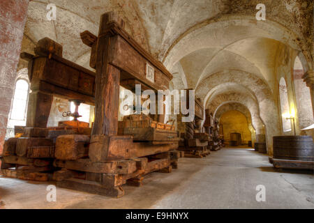 Ancienne cave à vin à Kloster Eberbach Banque D'Images