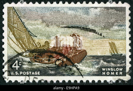 USA - 1962 : montre Breezing Up, par Winslow Homer (1836-1910) Banque D'Images