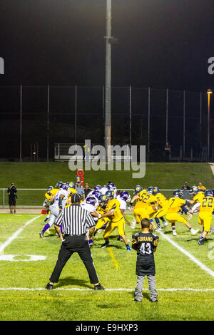 Un match de football et de fin de semaine dans la région de Modesto en Californie Octobre 2014 Banque D'Images