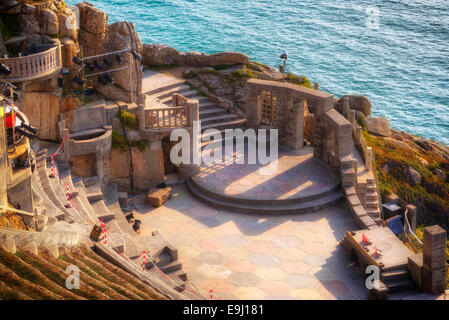 Porthcurno Minack Theatre, Cornwall, Angleterre, Royaume-Uni, Banque D'Images