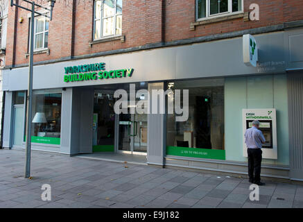 Yorkshire Building Society (YBS) succursale à Cardiff, Galles du Sud. Banque D'Images