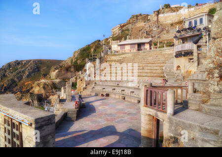 Porthcurno Minack Theatre, Cornwall, Angleterre, Royaume-Uni, Banque D'Images